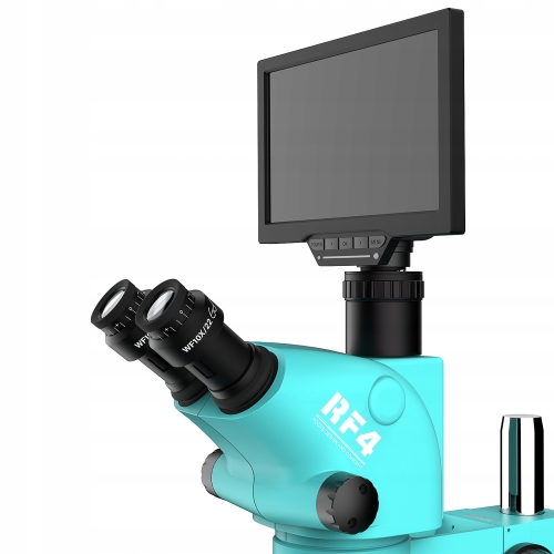 MIKROSKOP STEREOSKOPOWY TRINOKULAROWY RF4 RF6565TVD2-YS010W WiFi +AKCESORIA