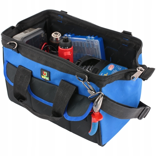 TORBA DUŻA NA NARZĘDZIA RAMIĘ ORGANIZER KIESZENIE ZAMEK ROZSUWANA RT0379