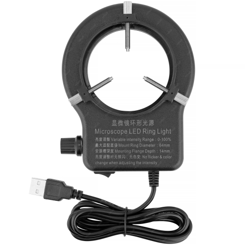 REGULOWANE OŚWIETLENIE DO MIKROSKOPU LAMPA MECHANIC L144 144xLED 64mm BLACK
