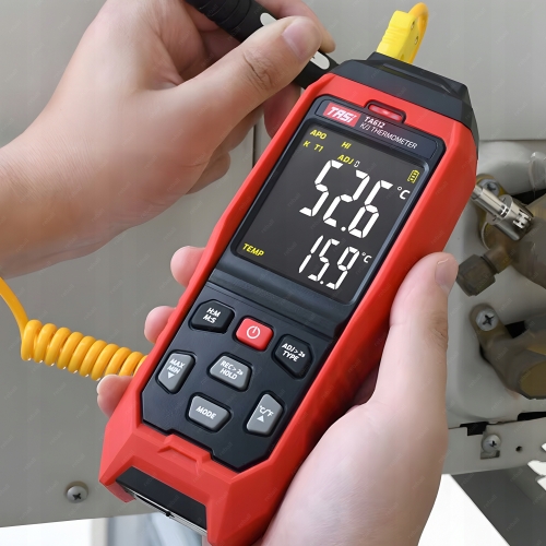 MIERNIK TEMPERATURY PODWÓJNY CYFROWY TERMOMETR TASI TA612B SONDY DO 1372°C