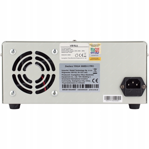 MOCNY ZASILACZ LABORATORYJNY YIHUA 3005D-V PRO OCP CCP 30V 5A USB-C 335W