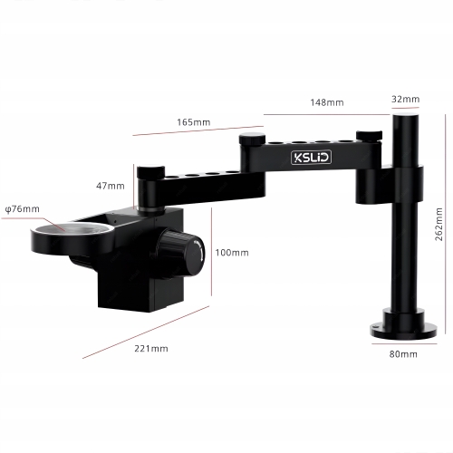 UNIWERSALNY STOJAN WIESZAK UCHWYT DO MIKROSKOPU STOŁU BLATU KSL KSLID K047T