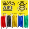 PRZEWÓD SILIKONOWY 18 AWG 5x 5m CZERWONY NIEBIESKI ZIELONY ZÓŁTY CZARNY 25m