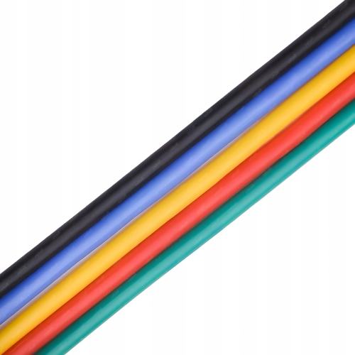 PRZEWÓD SILIKONOWY 18 AWG 5x 5m CZERWONY NIEBIESKI ZIELONY ZÓŁTY CZARNY 25m