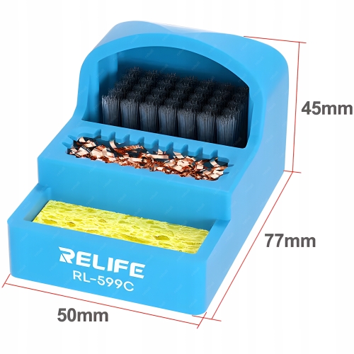 CZYŚCIK PODSTAWKA DO GROTÓW SILIKONOWY RL-599C CZYSZCZENIE LUTOWNICY KOLBY