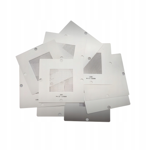 ZESTAW SIT UNIWERSALNYCH BGA 80x80mm 27szt+ AKCESORIA STOLIK KULKI OŁOWIOWE