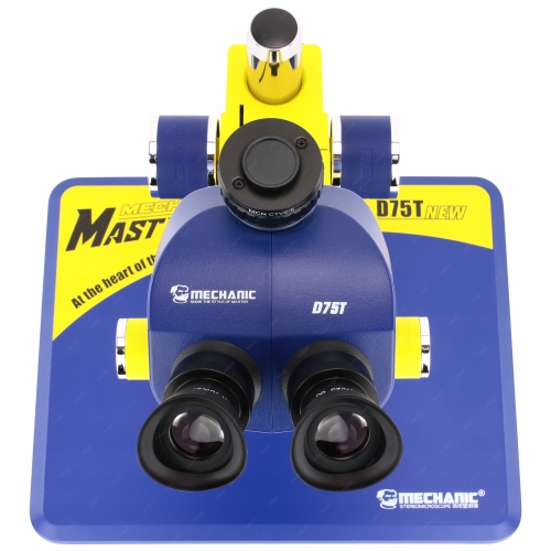 MIKROSKOP STEREOSKOPOWY DLA ELEKTRONIKA MECHANIC D75T-B11 7-50x WF10/25 LED