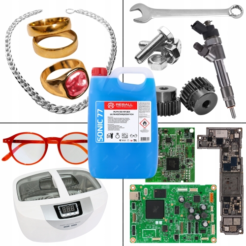 PŁYN DO MYJKI ULTRADZWIĘKOWEJ UNIWERSALNY SKUTECZNIE MYJĄCY 5L - SONIC 77