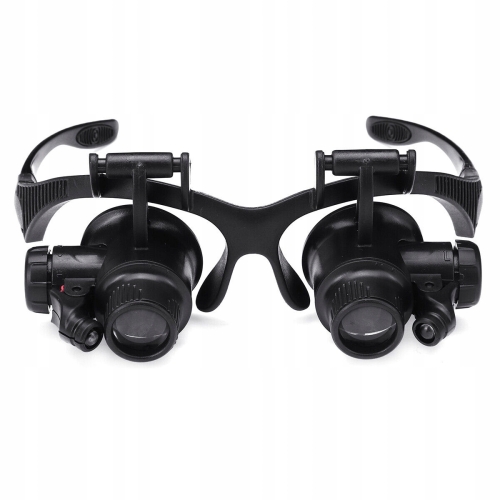 OKULARY POWIĘKSZAJĄCE DUŻE POWIĘKSZENIE 10x 15 x 20x 25x PODŚWIETLENIE LED