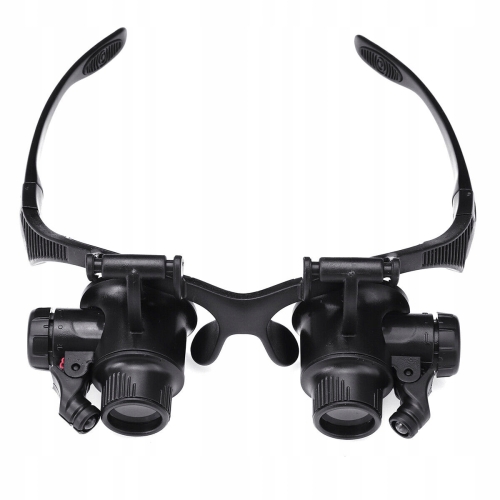 OKULARY POWIĘKSZAJĄCE DUŻE POWIĘKSZENIE 10x 15 x 20x 25x PODŚWIETLENIE LED