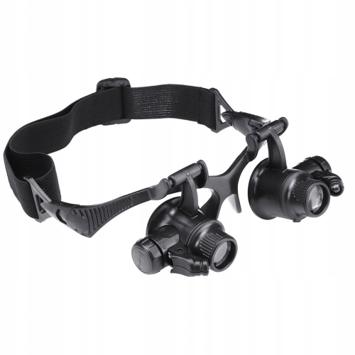 OKULARY POWIĘKSZAJĄCE DUŻE POWIĘKSZENIE 10x 15 x 20x 25x PODŚWIETLENIE LED