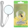 MINI LUPA JUBILERSKA SZKŁO POWIĘKSZAJĄCE 5x 42mm SREBRNY WISIOREK RT0351