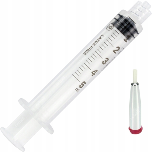 STRZYKAWKA DOZOWNICZA 5ml PĘDZEL Z IGŁĄ 25G 2mm