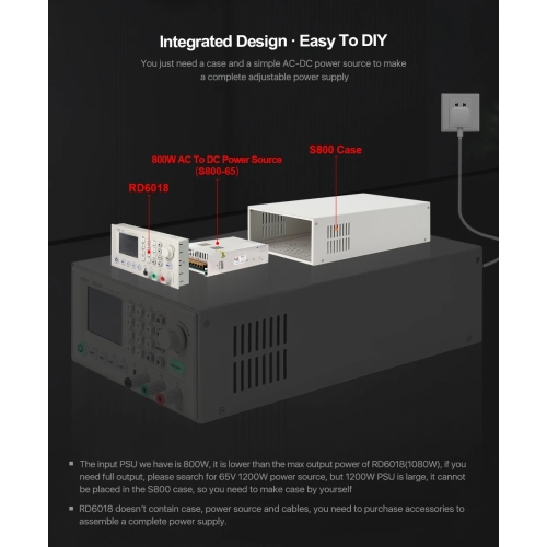 PANELOWY MODUŁ ZASILACZ RD6018-W 0-60V 0-18A WiFi
