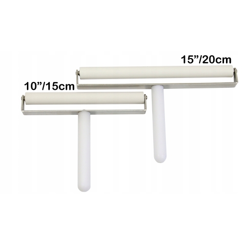 WAŁEK DO LAMINACJI NAKŁADANIA FOLII DOCISKANIA 10 CALI SILIKONOWY BIAŁY