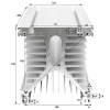 RADIATOR ALUMINIOWY DO PRZEKAŹNIK PÓŁPRZEWODNIKOWY 1 FAZOWYCH SSR DO 200A