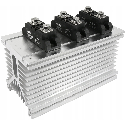 RADIATOR ALUMINIOWY DO PRZEKAŹNIK PÓŁPRZEWODNIKOWY 1 FAZOWYCH SSR DO 200A