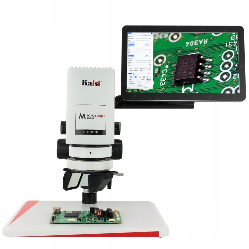 CYFROWY MIKROSKOP KAISI K-300DP Z MODUŁEM 3D INSPEKCJA 360° + MONITOR 11,6