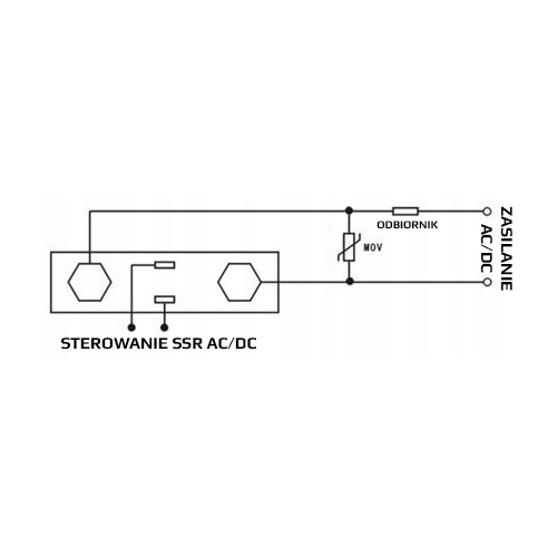 WARYSTOR ANTYPRZEPIĘCIOWY ZABEZPIECZENIE OCHRONA DO TYRYSTOR PRZEKAŹNIK