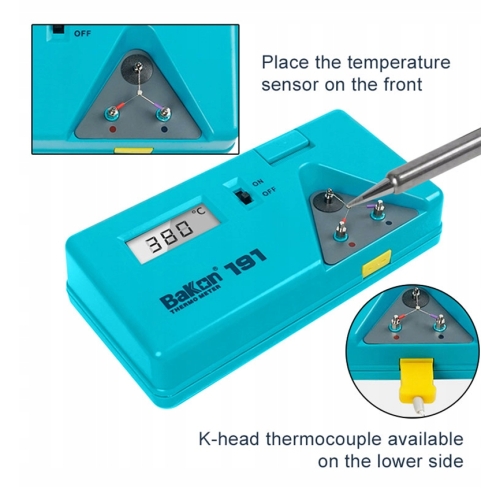 MIERNIK DO POMIARU TEMPERATURY GROTÓW 900M T12 C115 C210 C245 - BAKON 191