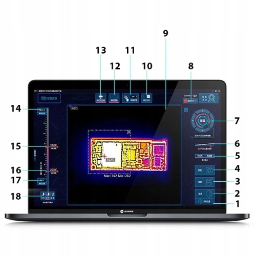PRO KAMERA TERMOWIZYJNA INSPEKCYJNA TB-03 V2 IR HQ