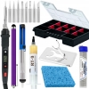 ZESTAW LUTOWNICA PRECYZYJNA S801A 80W AKCESORIA 16 ELEMENTÓW ORGANIZER