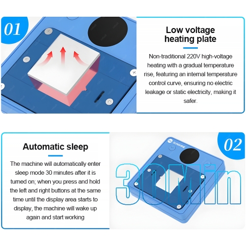MINI PODGRZEWACZ LUTOWNICA NAPRAWA BGA IC SUNSHINE SS-T12C 45W USB-C 250°C