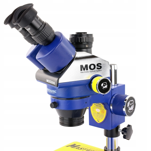 MIKROSKOP STEREOSKOPOWY TRINOKULAR MECHANIC MOS300-B11 6-45x KAM 48MP DX480