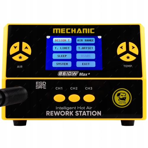 STACJA LUTOWNICZA HOT AIR DO BGA SMD MECHANIC 861DW MAX+ 1000W DYSZE QUICK