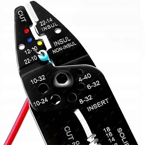 SZCZYPCE CĄŻKI ZACISKARKA KONEKTORÓW 6w1 OBCINACZKI DO PRZEWODÓW I IZOLACJI