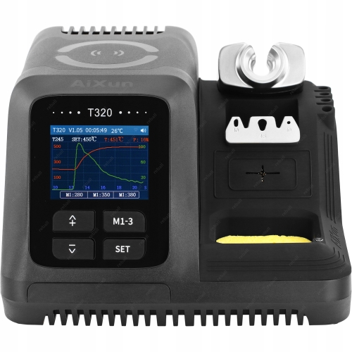 INTELIGENTNA STACJA LUTOWNICZA AIXUN T320 200W Z KOLBĄ T210 POD GROTY C210