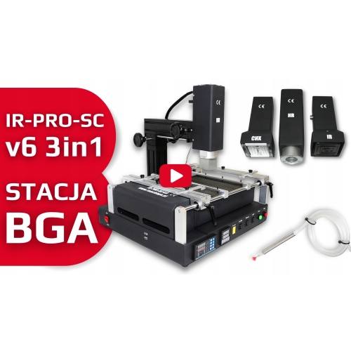STACJA LUTOWNICZA BGA STACJA HOT AIR INFRARED - IR-PRO-SC v6 HOT IR 4150W!