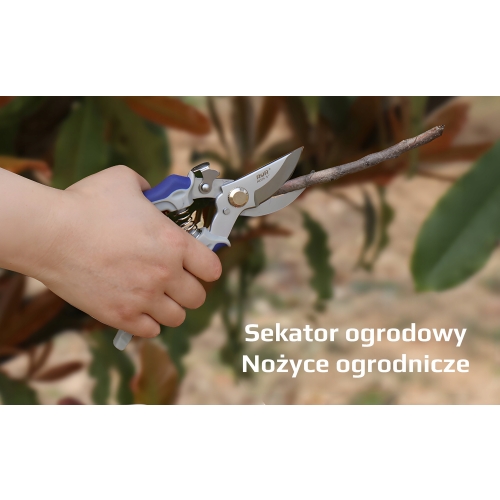RĘCZNY SEKATOR OGRODOWY NOŻYCE DO CIĘCIA GAŁĘZI KRZEWÓW RUR R3125 200mm 8''