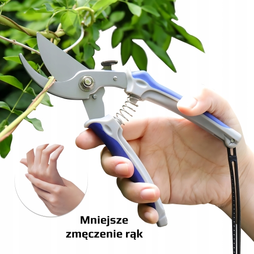 RĘCZNY SEKATOR OGRODOWY NOŻYCE DO CIĘCIA GAŁĘZI KRZEWÓW RUR R3125 200mm 8''