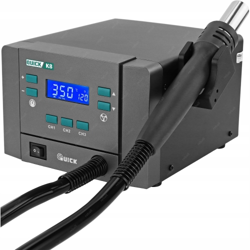 STACJA LUTOWNICZA HOT AIR GORĄCE POWIETRZE SPAWARKA PLASTIKU QUICK K8 6DYSZ