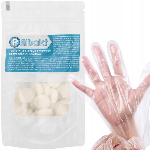 TABLETKI DO OCZYSZCZALNI PRZYDOMOWEJ BAKTERIE DO SZAMBA - PILLBAKT 40SZT