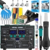 ZESTAW STACJA LUTOWNICZA HOT AIR 2w1 YIHUA 862BD+ SPAWARKA PLASTIKU XLv1