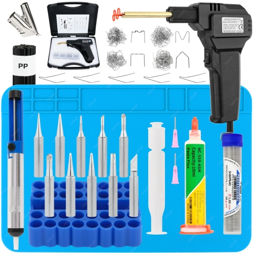 ZESTAW STACJA LUTOWNICZA HOT AIR 2w1 YIHUA 862BD+ ZSZYWARKA PLASTIKU v1
