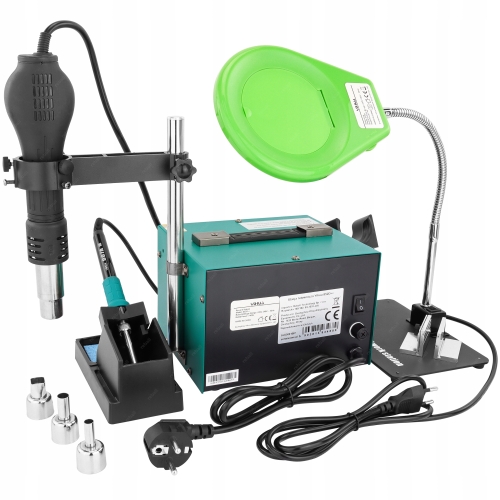 ZESTAW STACJA LUTOWNICZA HOT AIR 2w1 YIHUA 852D++ SPAWARKA PLASTIKU XXLv2