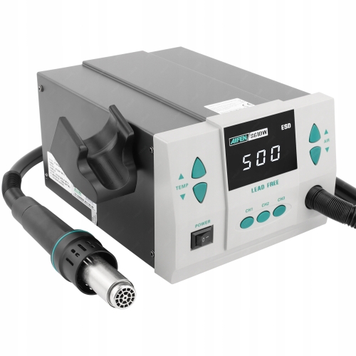ZESTAW STACJA LUTOWNICZA HOT AIR AIFEN 861DW SPAWARKA PLASTIKU 1000W v2