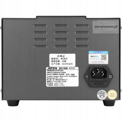 ZESTAW STACJA LUTOWNICZA HOT AIR AIFEN 861DW SPAWARKA PLASTIKU 1000W v2