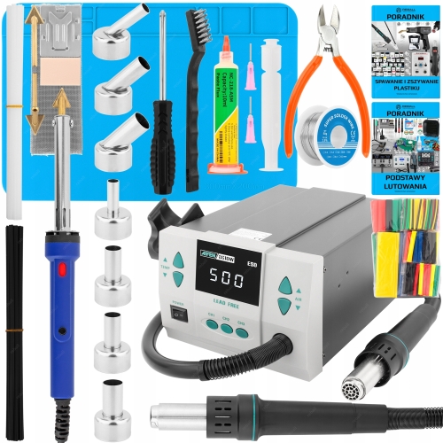 ZESTAW STACJA LUTOWNICZA HOT AIR AIFEN 861DW SPAWARKA PLASTIKU 1000W v4