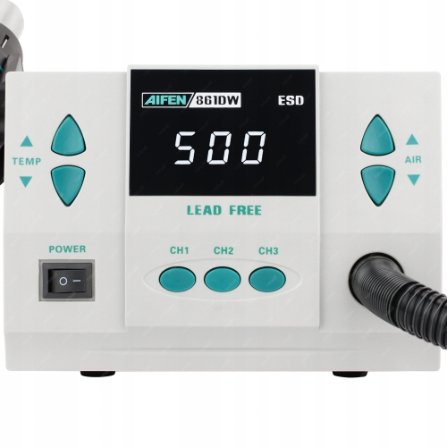 ZESTAW STACJA LUTOWNICZA HOT AIR AIFEN 861DW SPAWARKA PLASTIKU 1000W v4