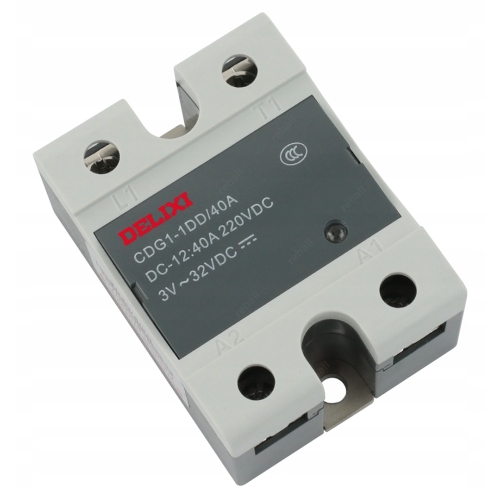 PRZEKAŹNIK PÓŁPRZEWODNIKOWY DELIXI SSR-40A DC-DC NAPIĘCIE STAŁE OD 12-220V