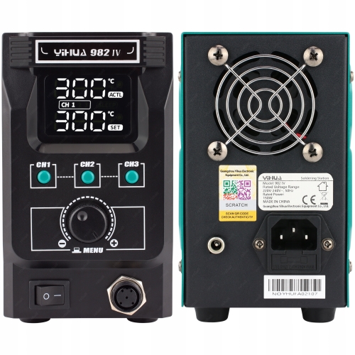 ZESTAW STACJA LUTOWNICZA YIHUA 982-IV 150W 2 KOLBY 6 GROTÓW C245 C210 XLv1