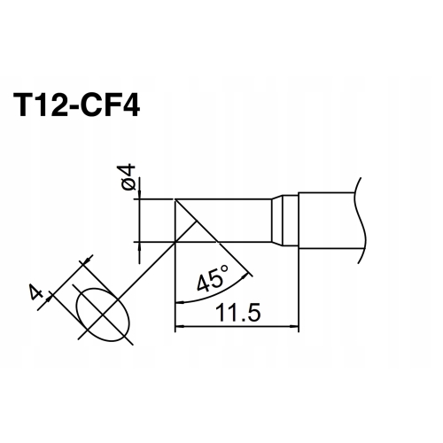 GROT T12 DO STACJA LUTOWNICZA LUTOWNICA MOCNY TRWAŁY DUŻA WYDAJNOŚĆ T12-CF4