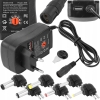 ZASILACZ STABILIZOWANY UNIWERSALNY 3V 4,5V 5V 6V 7,5V 9V 12V 30W 2,5A +USB