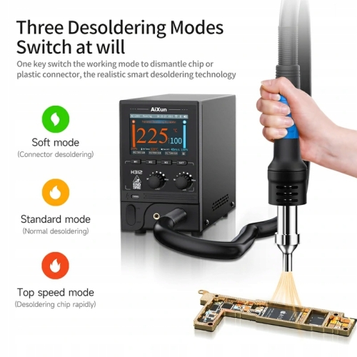 STACJA LUTOWNICZA HOT AIR NA GORĄCE POWIETRZE SPAWARKA AIXUN H312 1400W