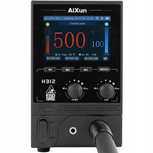 STACJA LUTOWNICZA HOT AIR NA GORĄCE POWIETRZE SPAWARKA AIXUN H312 1400W