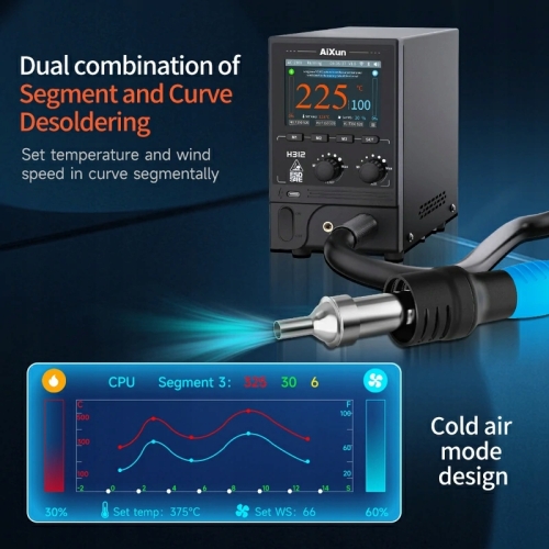 STACJA LUTOWNICZA HOT AIR NA GORĄCE POWIETRZE SPAWARKA AIXUN H312 1400W